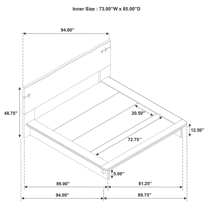 Stillwater California King Platform Bed