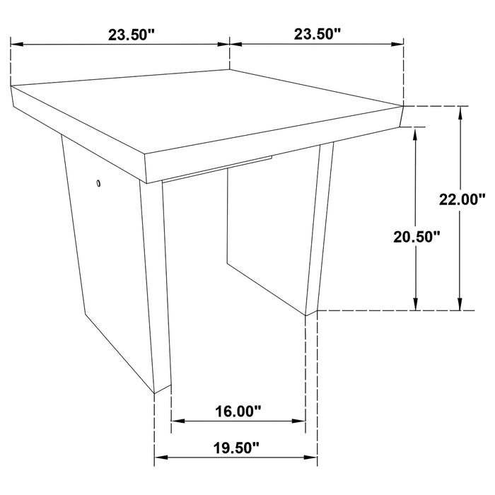 Decker 3-piece Coffee and End Table Set Natural Oak