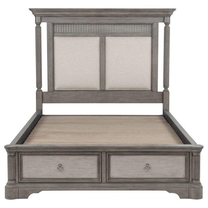 Cresswell 5-piece California King Storage Bedroom Set Taupe