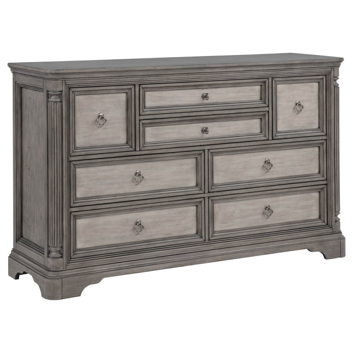 Cresswell 5-piece California King Storage Bedroom Set Taupe