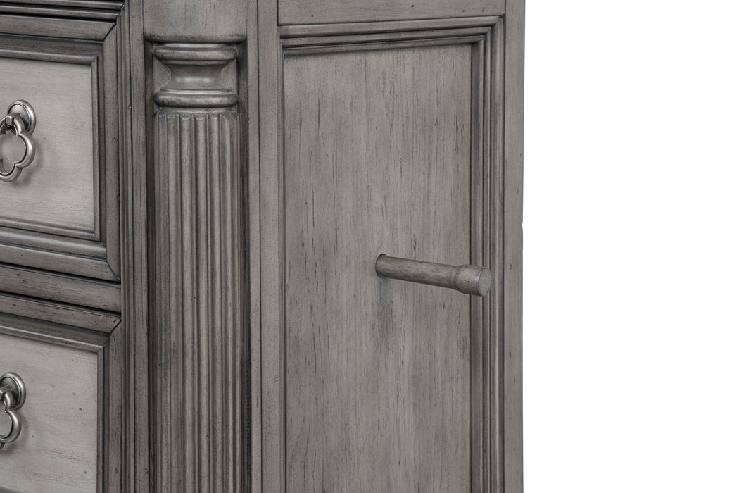 Cresswell 5-piece Eastern King Bedroom Set Weathered Taupe