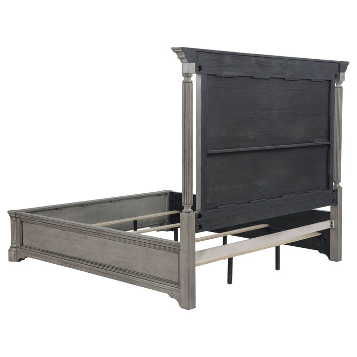 Cresswell California King Panel Bed Weathered Taupe