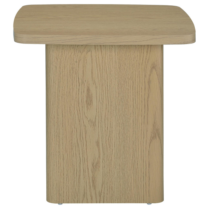 Fraser 2-Piece Greige Pedestal Coffee and End Table Set