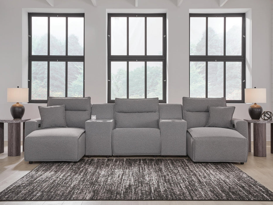 Modmax II 5-Piece Power Reclining Sectional with Chaise and Consoles