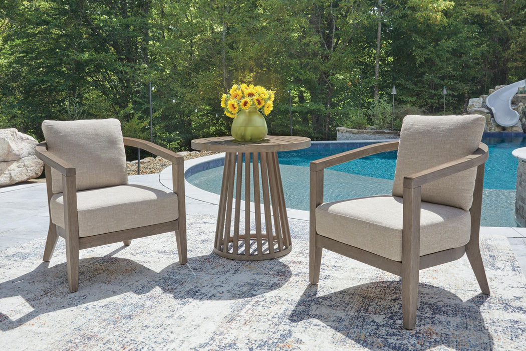 Joy Lagoon Chairs w/CUSH/Table Set (3/CN)