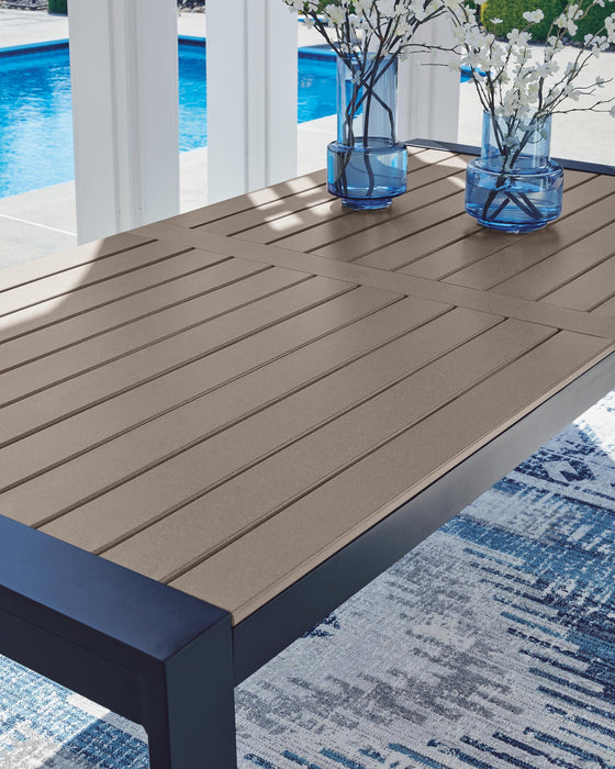 East Beach RECT Dining Table w/UMB OPT