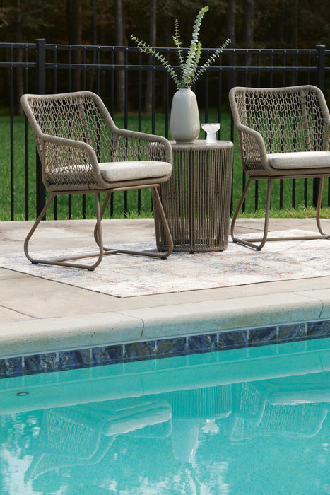 Ashley Express - Majors Beach Chairs w/CUSH/Table Set (3/CN)
