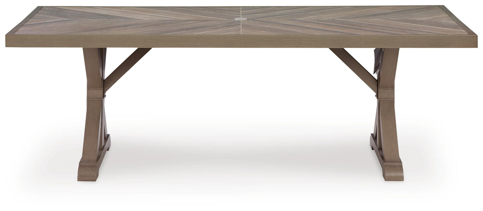 Laguna Heights RECT Dining Table w/UMB OPT