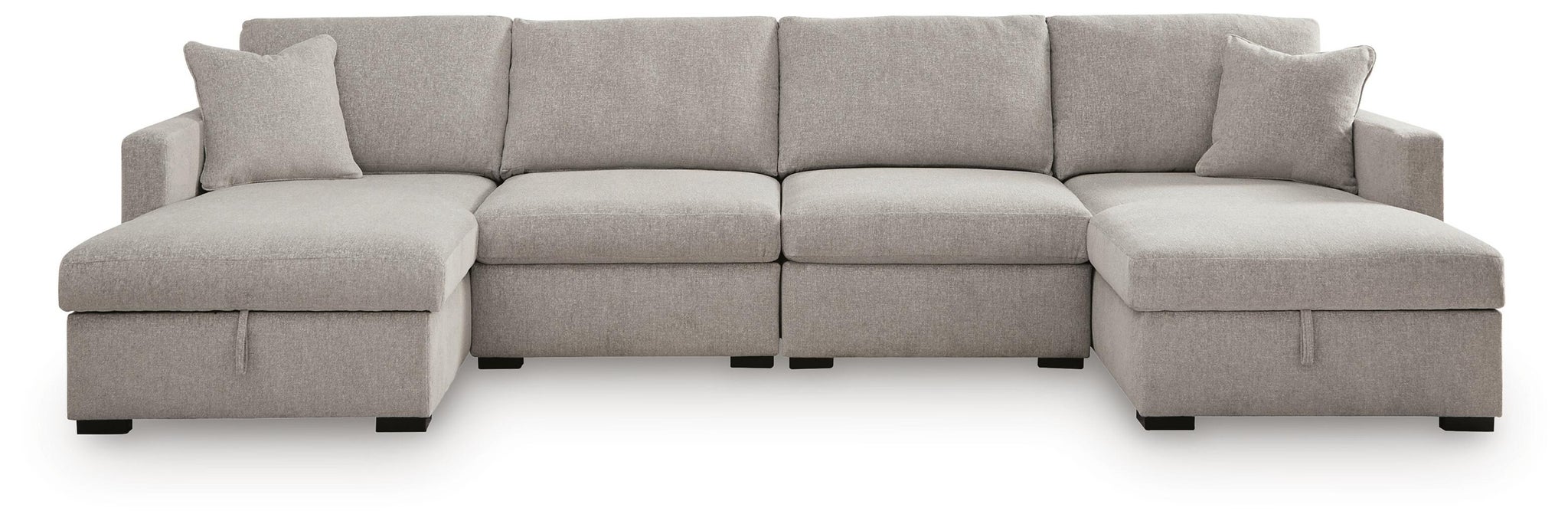 ModMax Luxe 4-Piece Double Storage Chaise Sectional