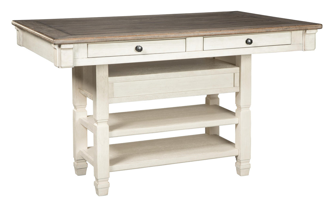 Bolanburg Counter Height Dining Table and 6 Barstools