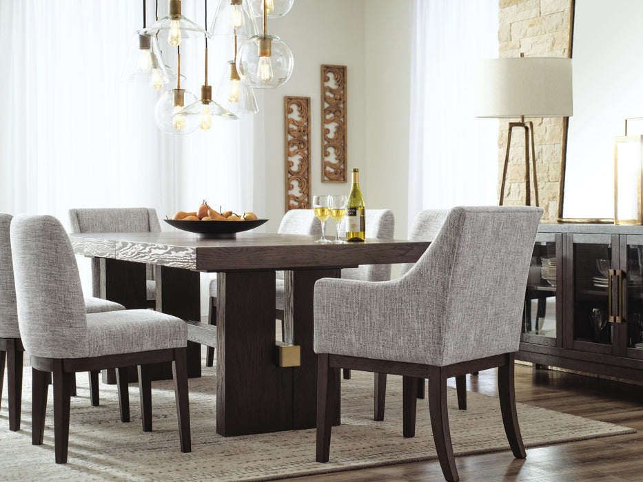 Burkhaus Dining Table and 8 Chairs