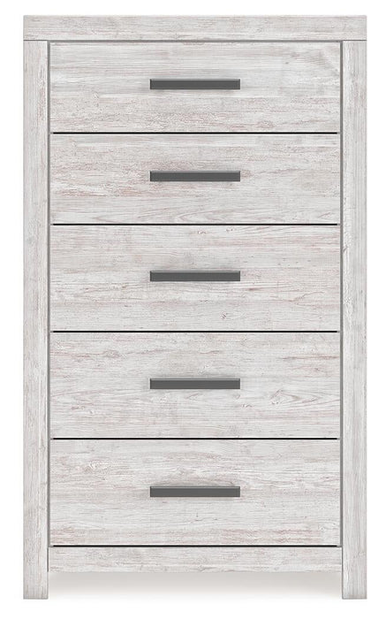 Cayboni Queen Panel Bed, Dresser, Mirror, Chest and Nightstand