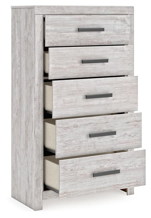 Cayboni Queen Panel Bed, Dresser, Mirror, Chest and Nightstand