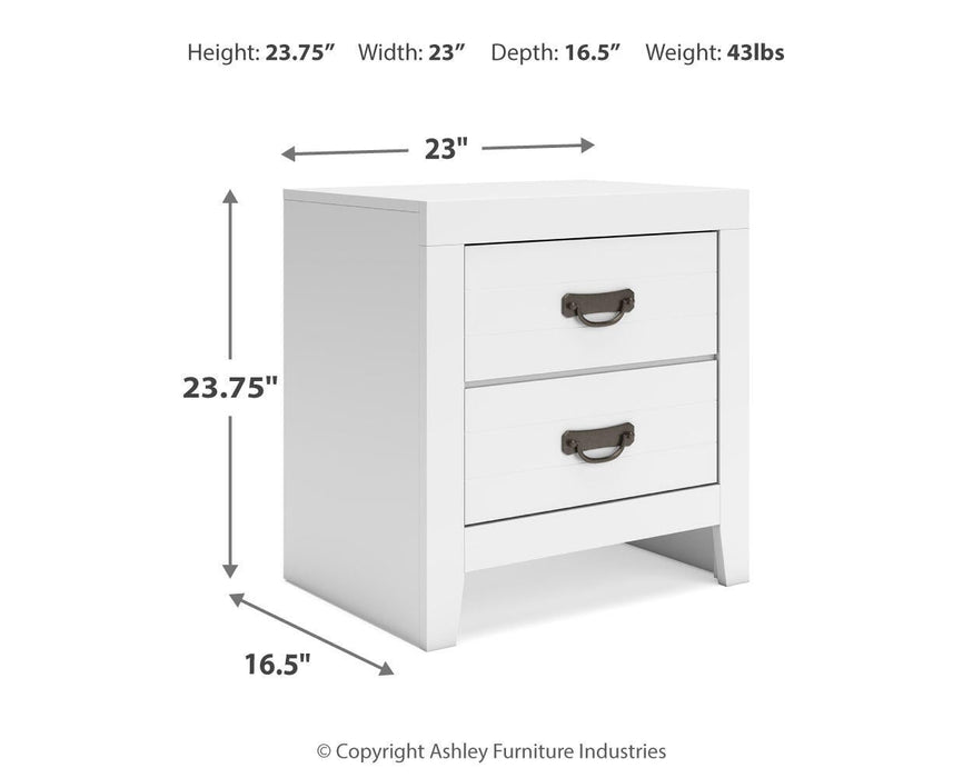 Binterglen King Panel Bed, Dresser, Mirror, Chest and Nightstand