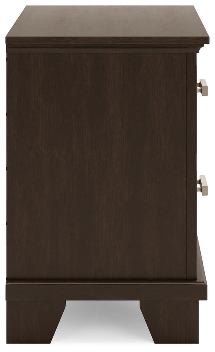 Covetown Twin Panel Bed with Mirrored Dresser and Nightstand