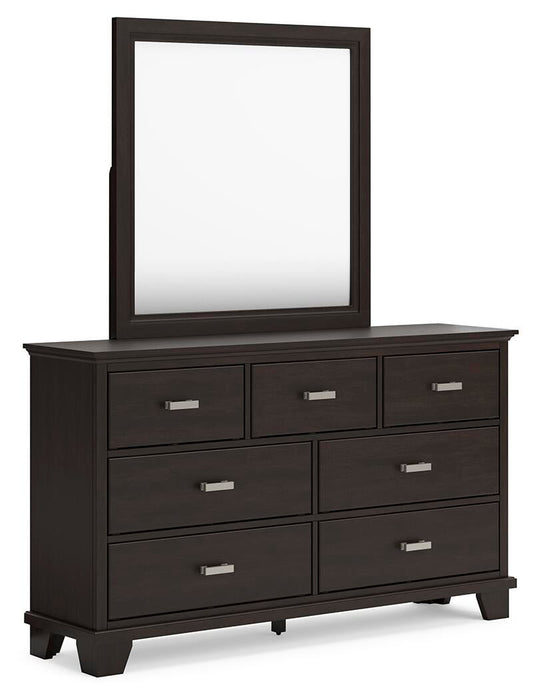 Covetown Twin Panel Bed, Dresser, Mirror, Chest and Nightstand