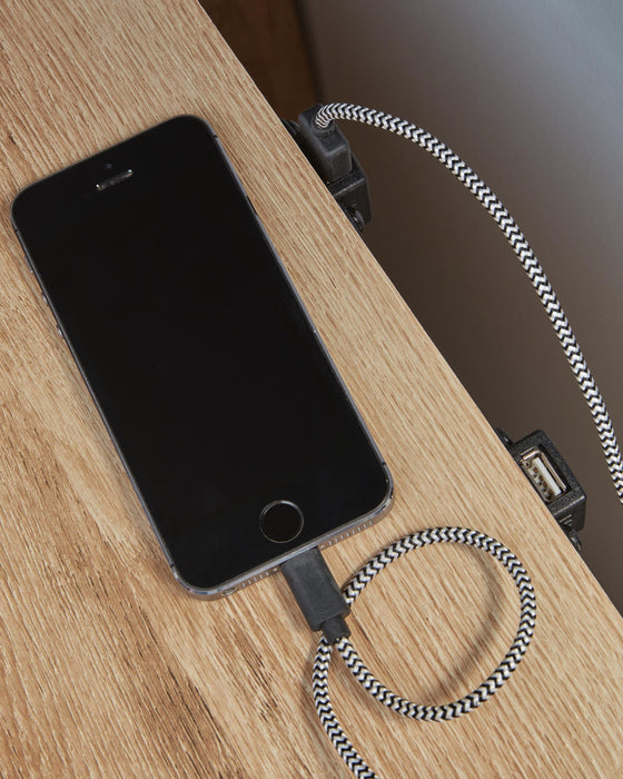 Hyanna Queen Panel Storage Bed, Dresser, Mirror and Nightstand