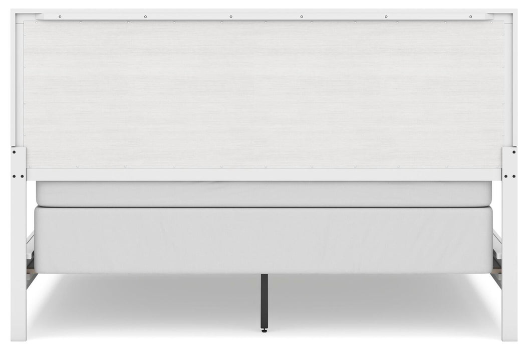 Binterglen California King Panel Bed, Dresser, Mirror, Chest and Nightstand