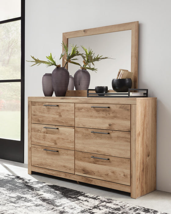 Hyanna Queen Panel Storage Bed, Dresser, Mirror, Chest and Nightstand