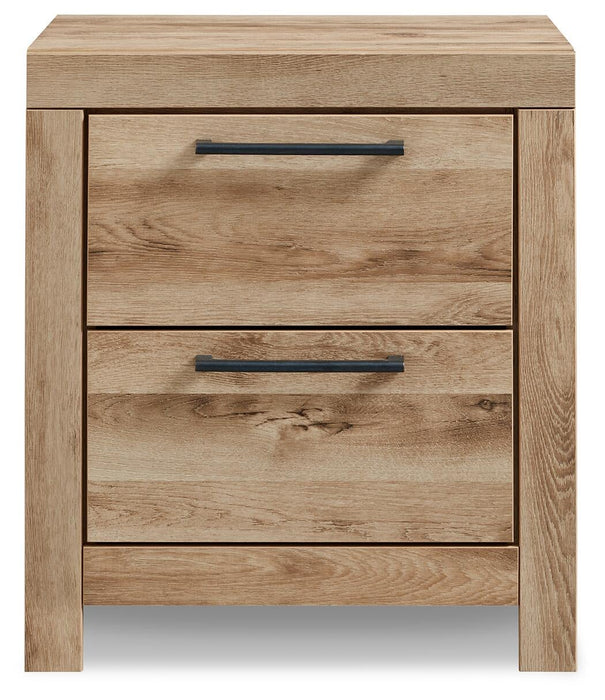 Hyanna King Panel Bed, Dresser, Mirror and Nightstand