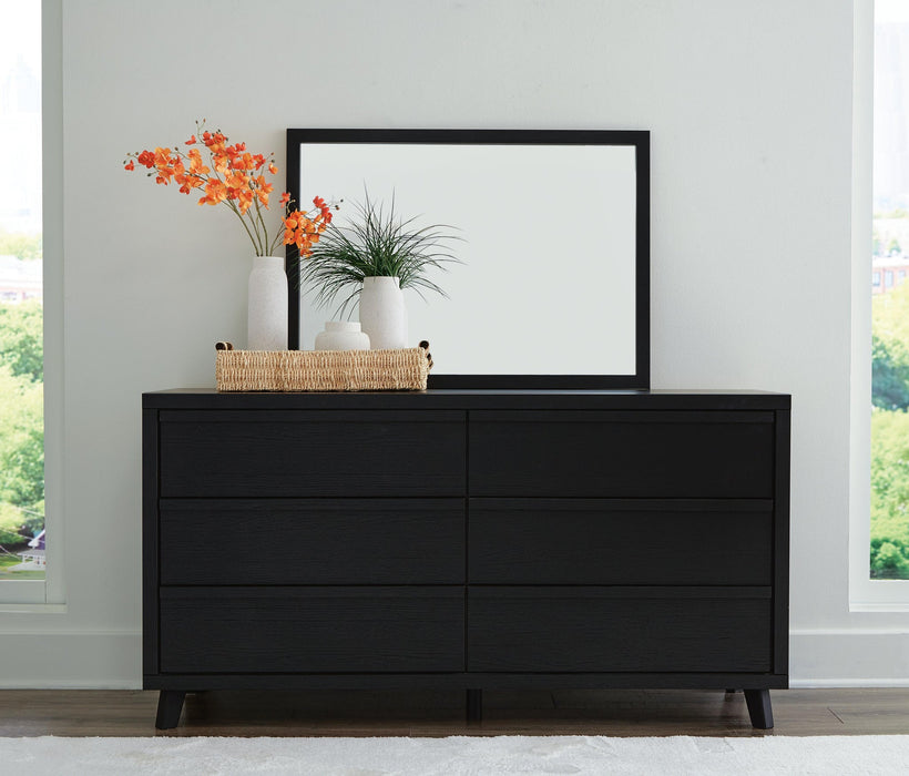 Danziar King Panel Bed, Dresser, Mirror, Chest and Nightstand