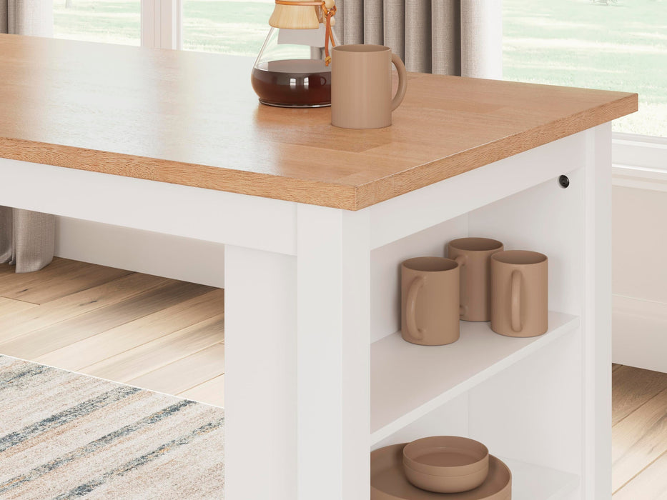 Ashley Express - Gesthaven Counter Height Dining Table and 2 Barstools