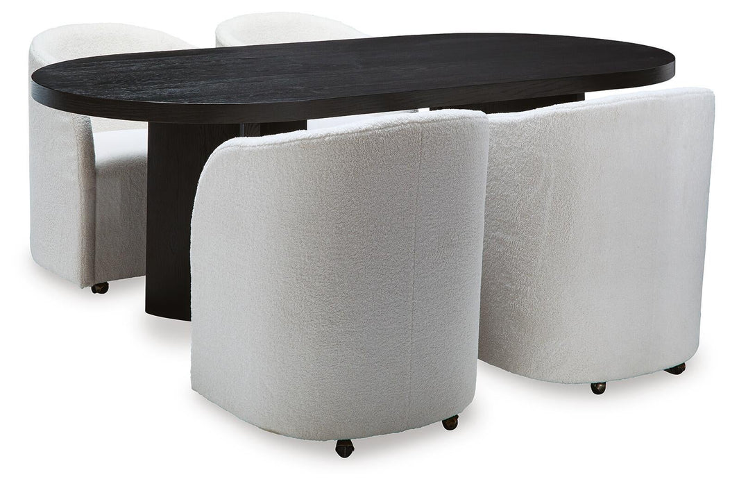 Rowanbeck Dining Table and 4 Chairs