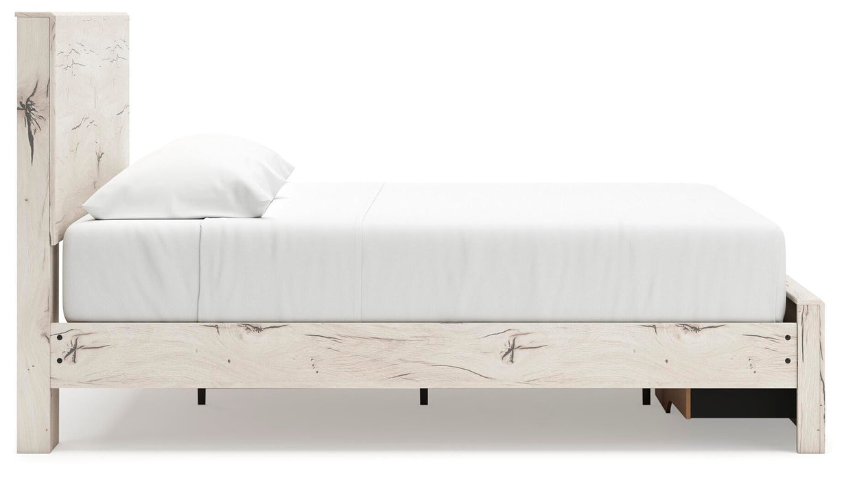 Lawroy King Panel Storage Bed, Dresser and Mirror
