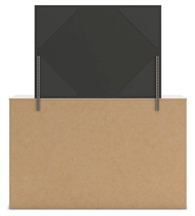 Lawroy King Panel Bed with Storage, Dresser, Mirror, Chest and Nightstand
