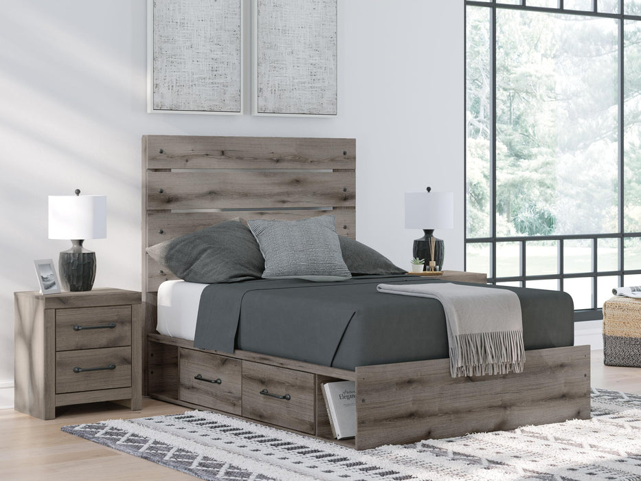 Urbanoore Full Panel Bed with Storage, Dresser, Mirror, Chest and Nightstand