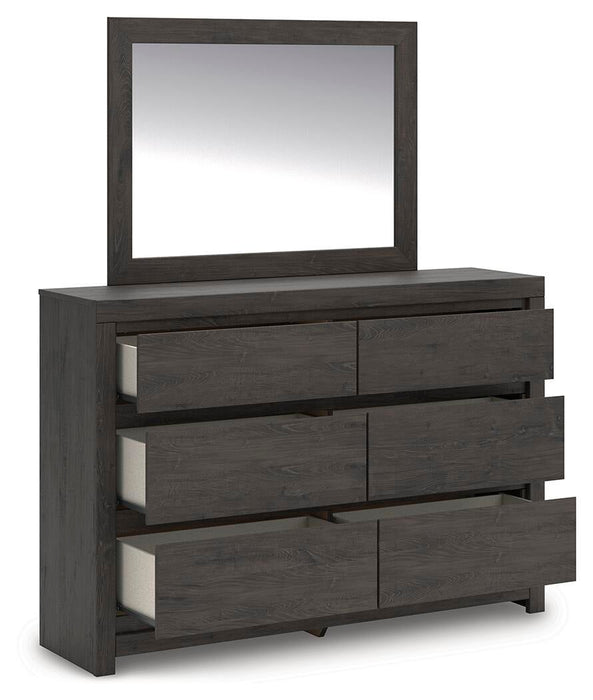 Parlayon Queen Panel Bed, Dresser and Mirror