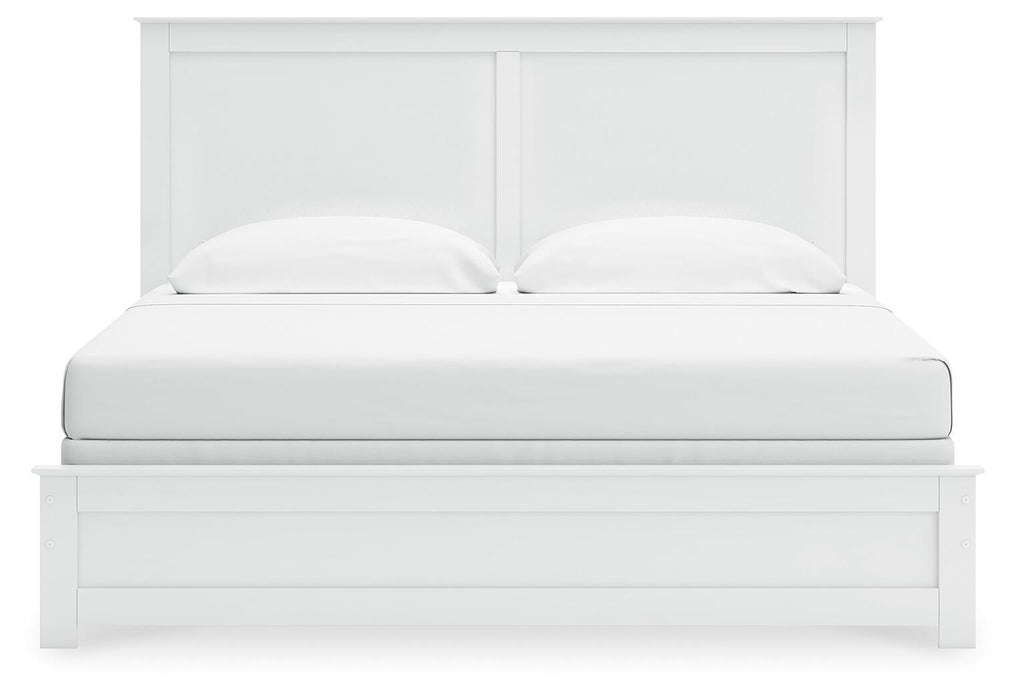 Bostwick Shoals King Panel Bed, Dresser, Mirror, Chest and Nightstand