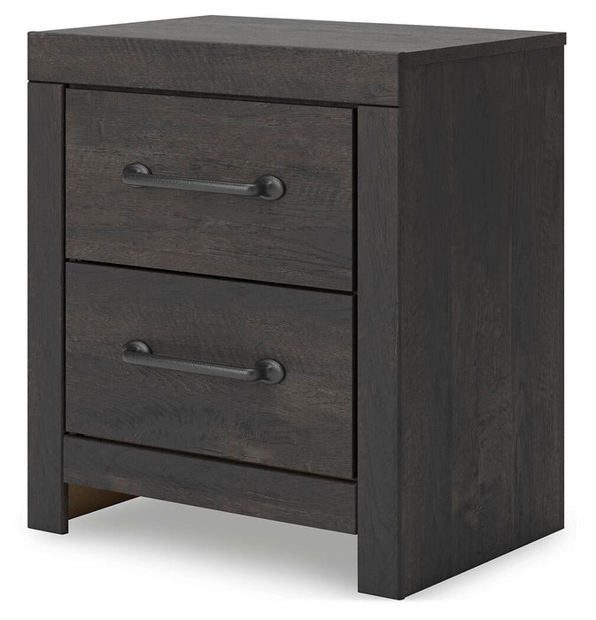 Delmorta King Panel Bed, Dresser, Mirror and Nightstand