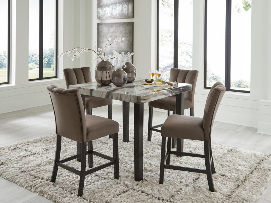 Ashley Express - Jazmore Counter Height Dining Table and 4 Barstools