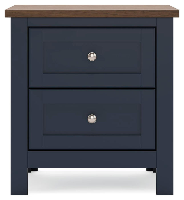 Landocken Twin Panel Headboard, Dresser, Mirror and Nightstand
