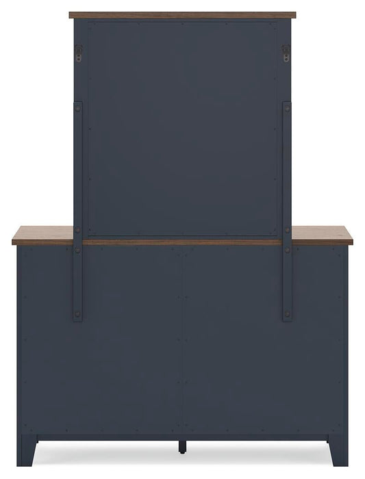 Landocken Twin Panel Bed, Dresser, Mirror and Nightstand