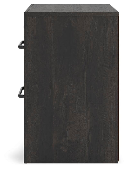 Delmorta Queen Panel Bed, Dresser, Mirror and Nightstand