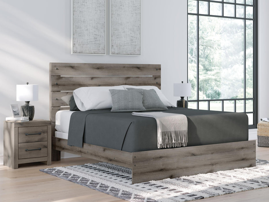 Urbanoore King Panel Bed, Dresser, Mirror and Nightstand