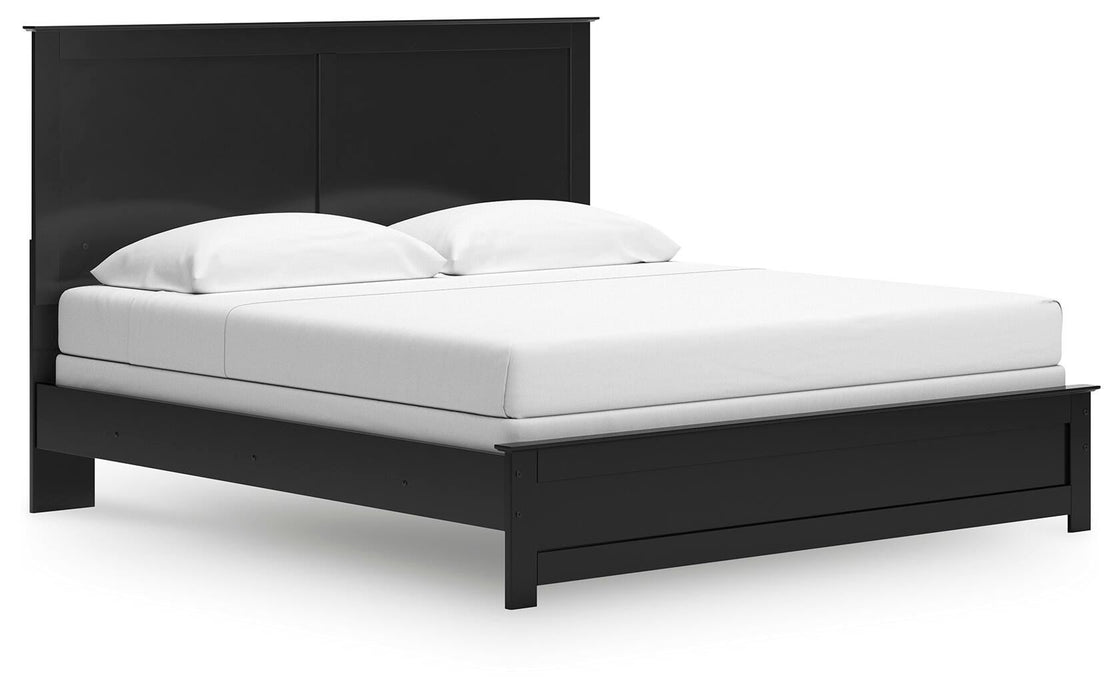Maribel King Panel Bed, Dresser, Mirror and Nightstand