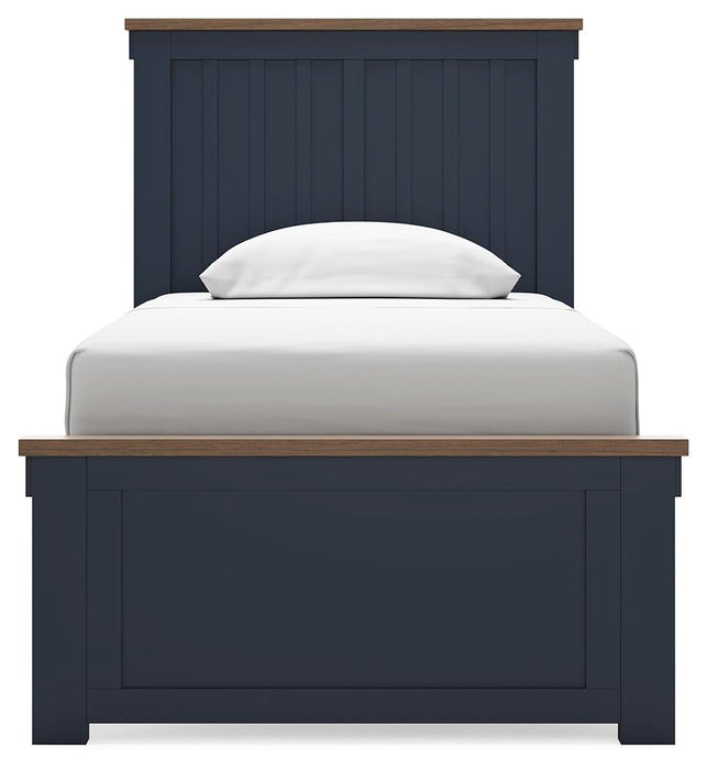 Landocken Twin Panel Bed, Dresser, Mirror, Chest and Nightstand