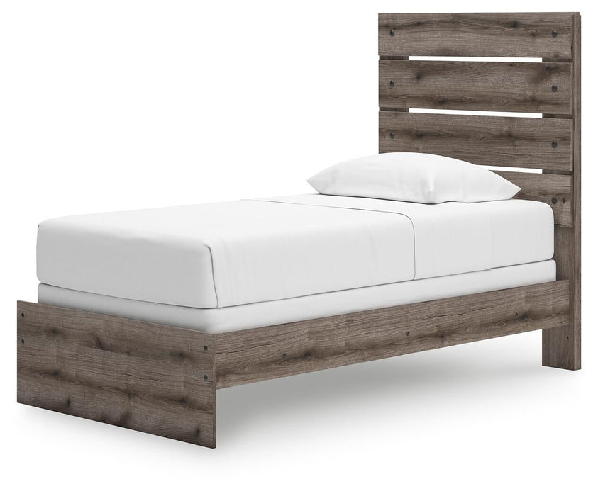 Urbanoore Twin Panel Bed, Dresser, Mirror and Nightstand