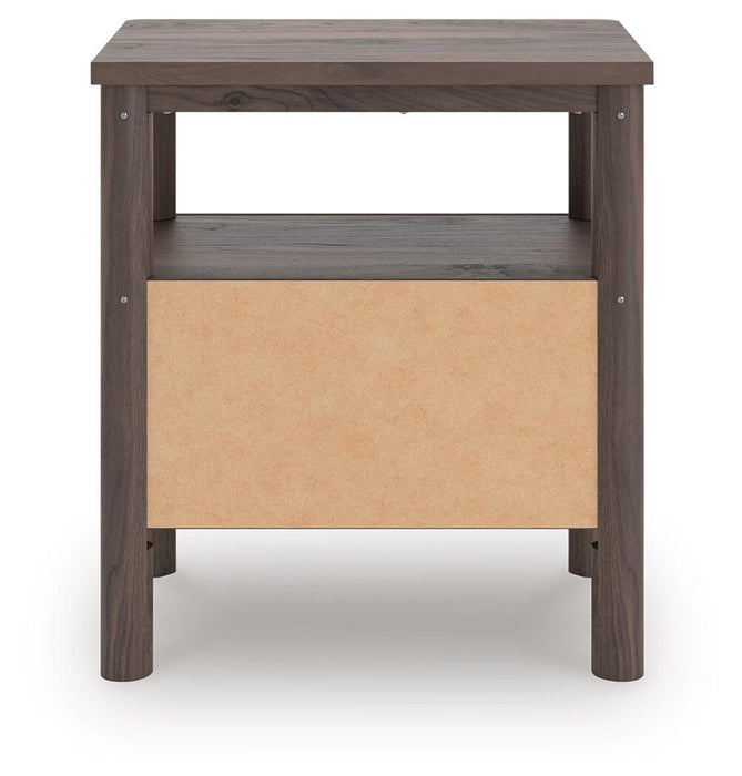 Cadmori Twin Panel Platform Bed, Dresser, Mirror and Nightstand