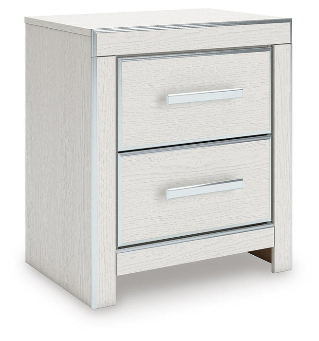 Birmonton King Upholstered Panel Bed, Dresser, Mirror and Nightstand
