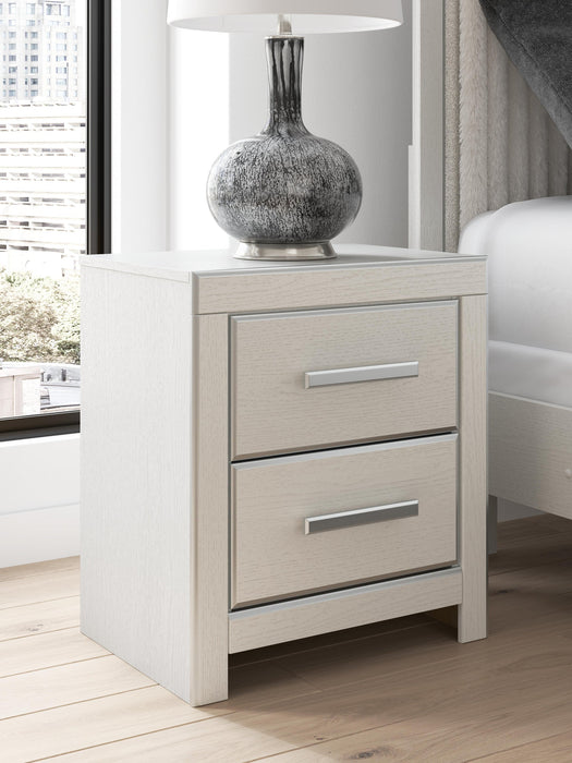Birmonton King Upholstered Bed, Dresser, Mirror, Chest and Nightstand