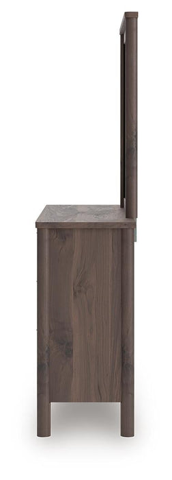 Cadmori King Panel Bed, Dresser and Mirror