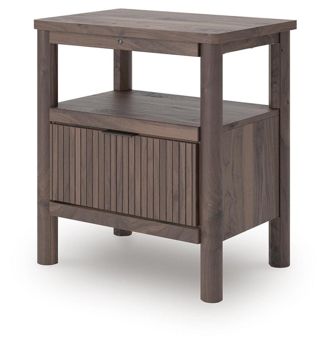 Cadmori Queen Panel Bed, Dresser, Mirror, Chest and Nightstand