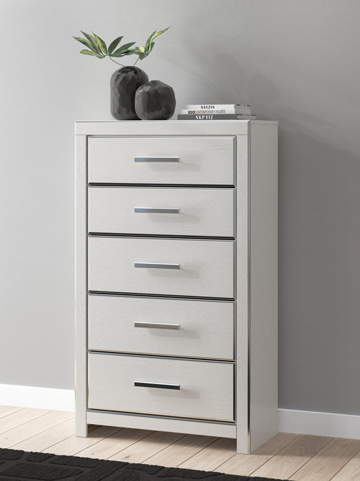 Birmonton Queen Upholstered Bed, Dresser, Mirror, Chest and Nightstand
