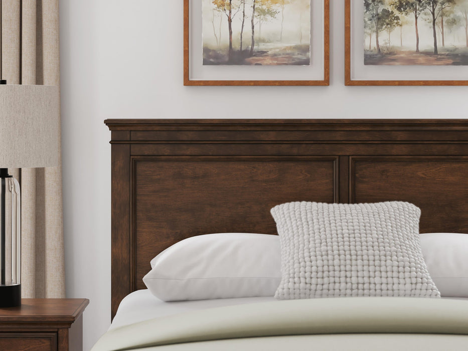 Danabrin Queen Panel Storage Bed, Dresser, Mirror and Nightstand