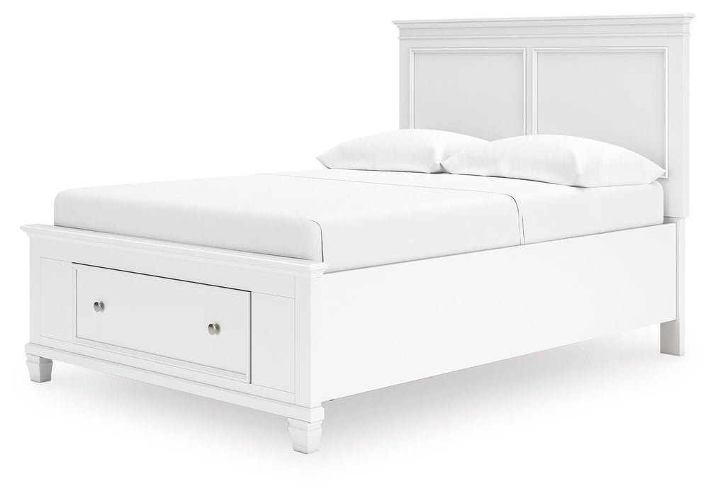 Fortman Full Panel Storage Bed, Dresser and Mirror