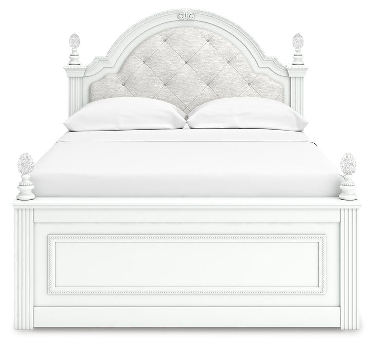 Maylilly Full Upholstered Panel Storage Bed, Dresser, Mirror and Nightstand